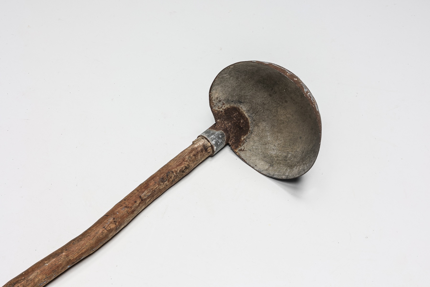 Handcrafted wooden spoon in wabi sabi style from the 1950s