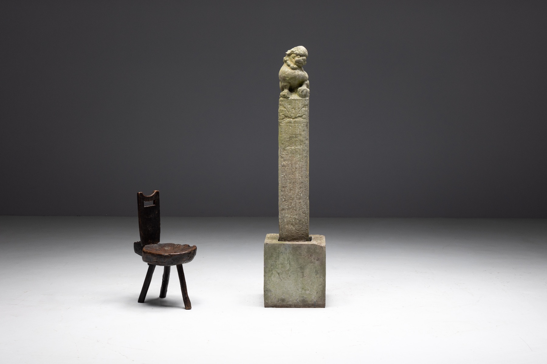 Imperial Ming stone guardian figure