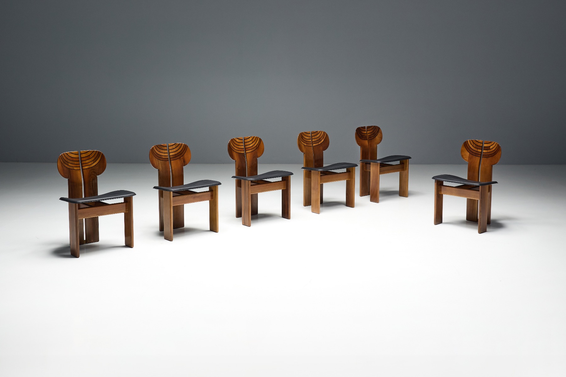 Italian modern Africa chairs 1970s