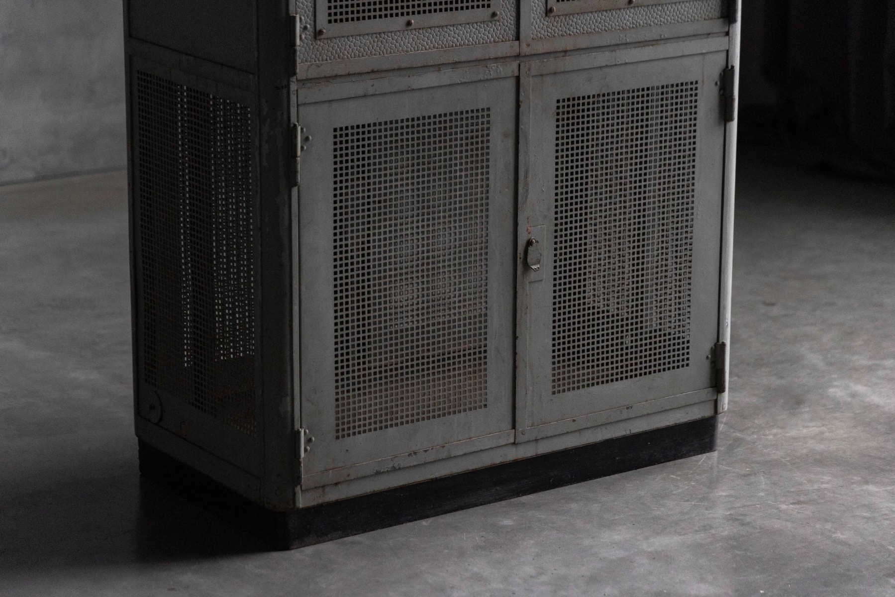 Mid century industrial cabinet crafted from steel
