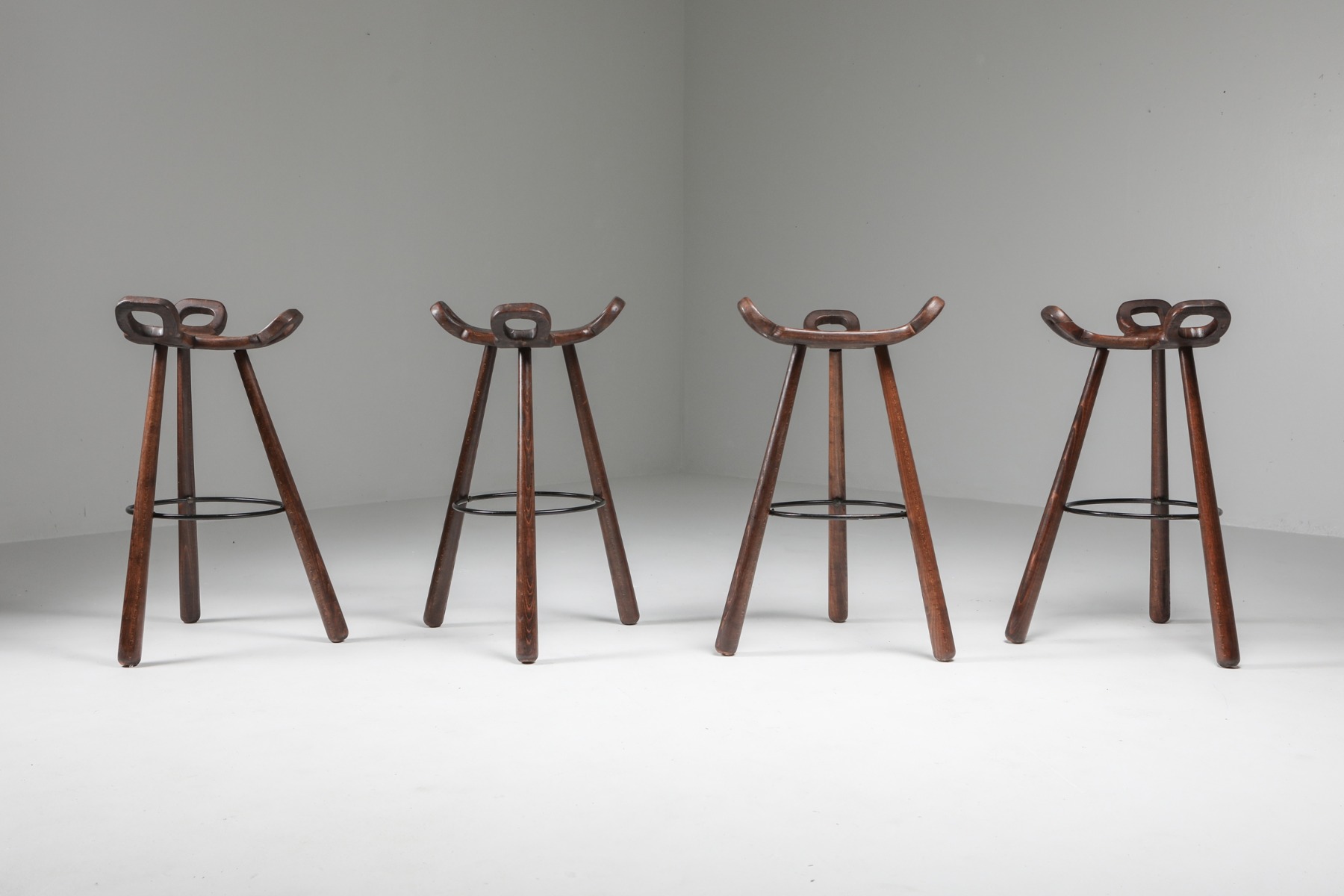 Mid century bar stools by Carl Malmsten from the 1950s