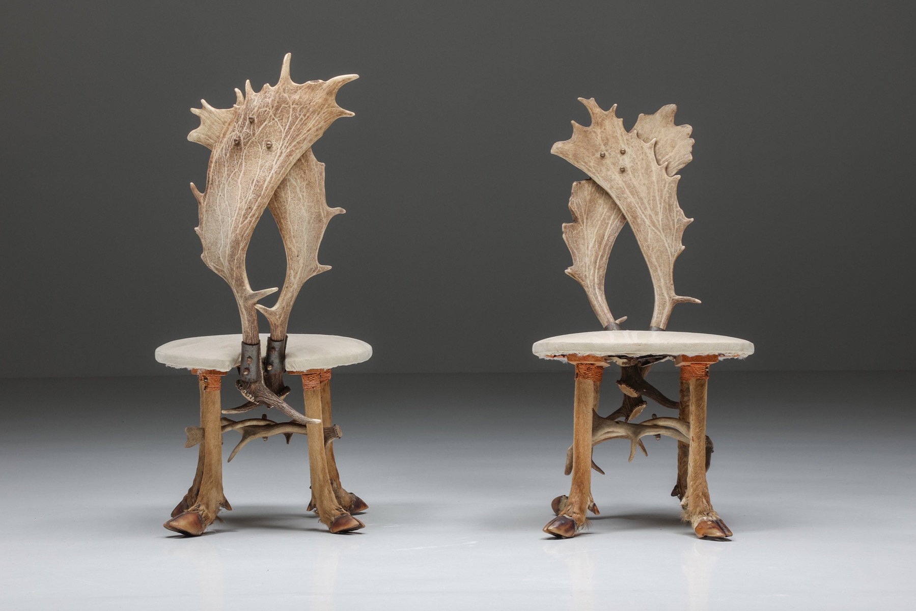Mid century hunting chairs from Sweden from the 1950s