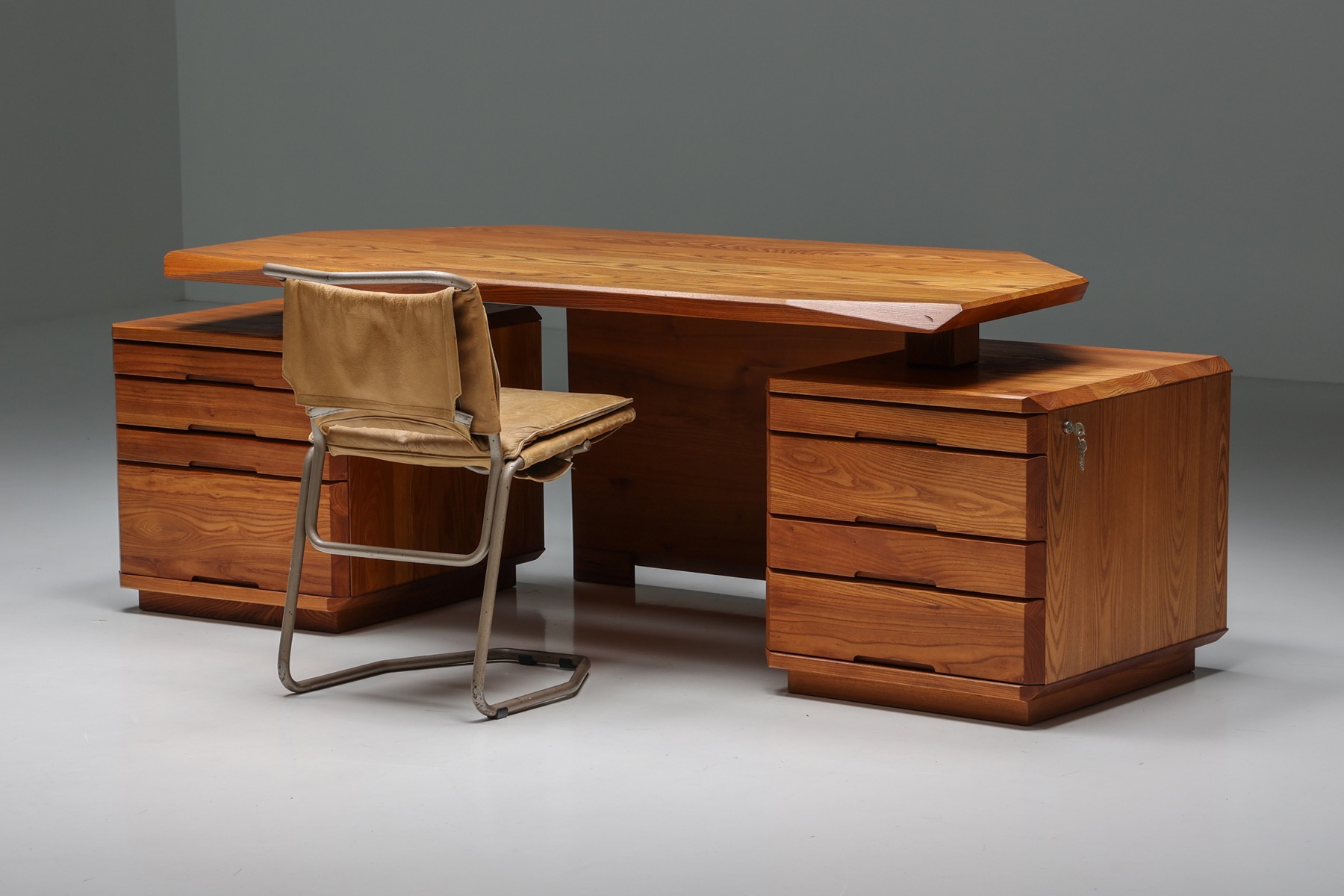 Designer desk by Pierre Chapo from the 1960s