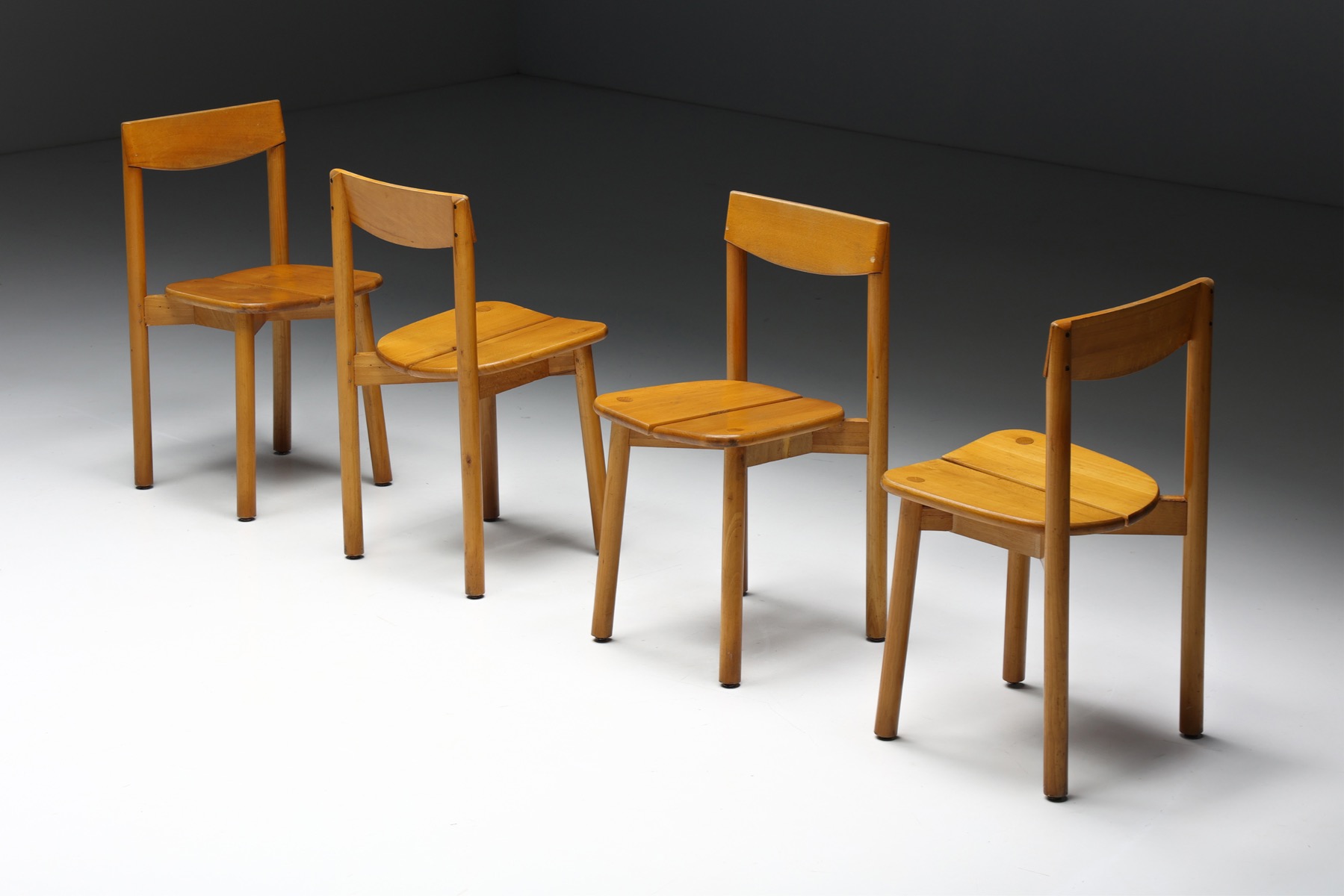 Mid century modern dining chairs by Pierre Gautier Delaye