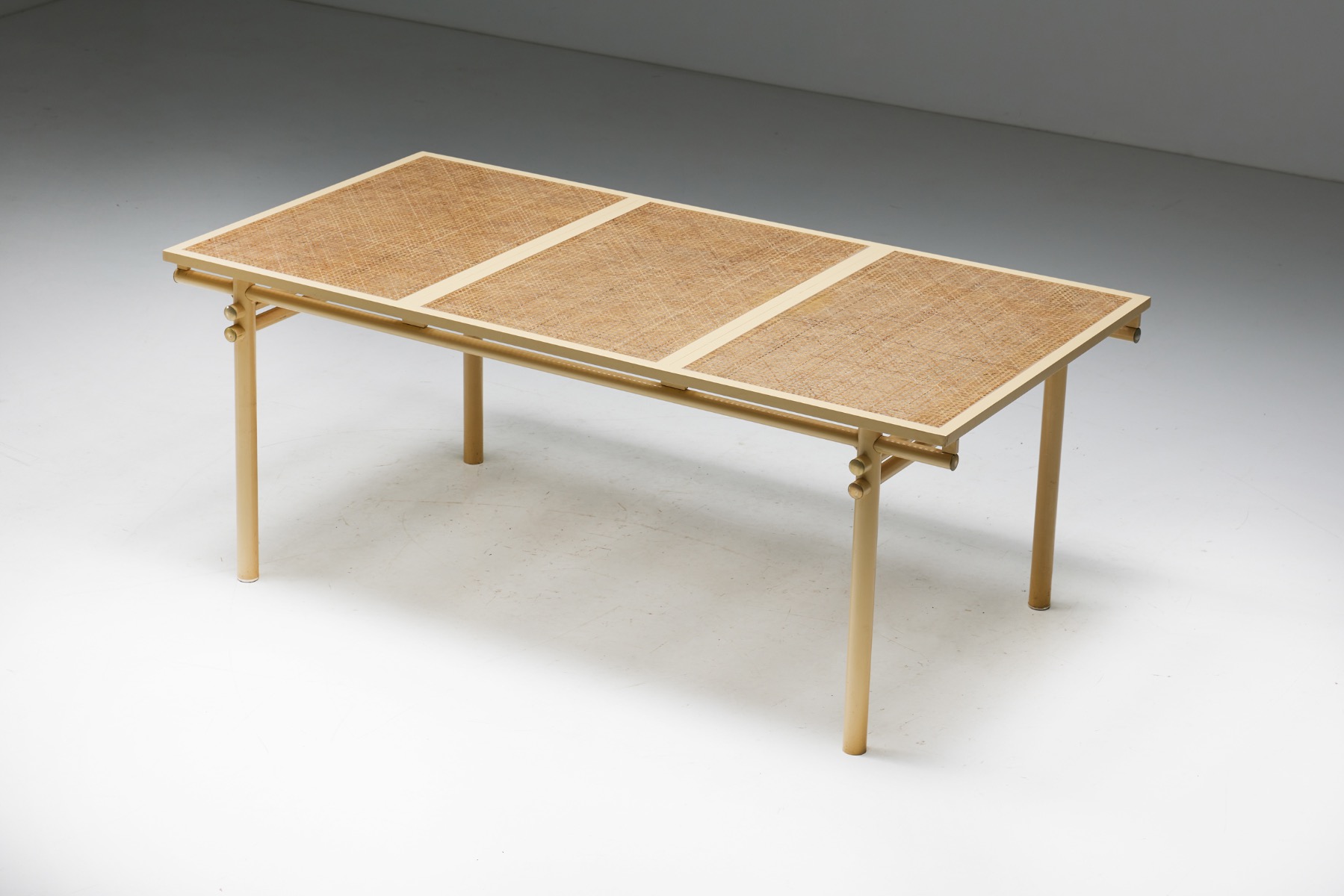 Mid century modern dining set in Hugonet style