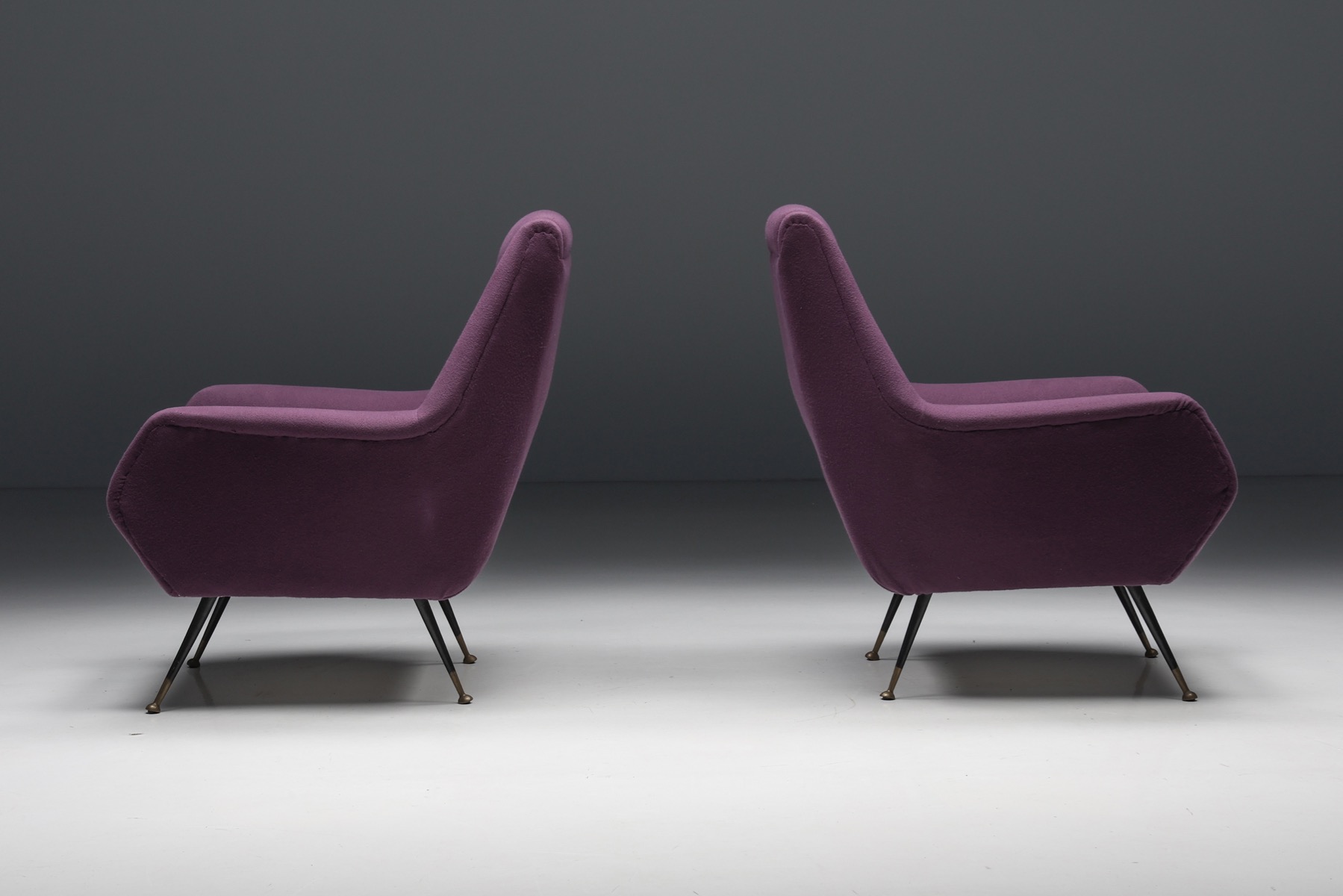 Mid century modern easy chairs by Ico Parisi from the 1950s