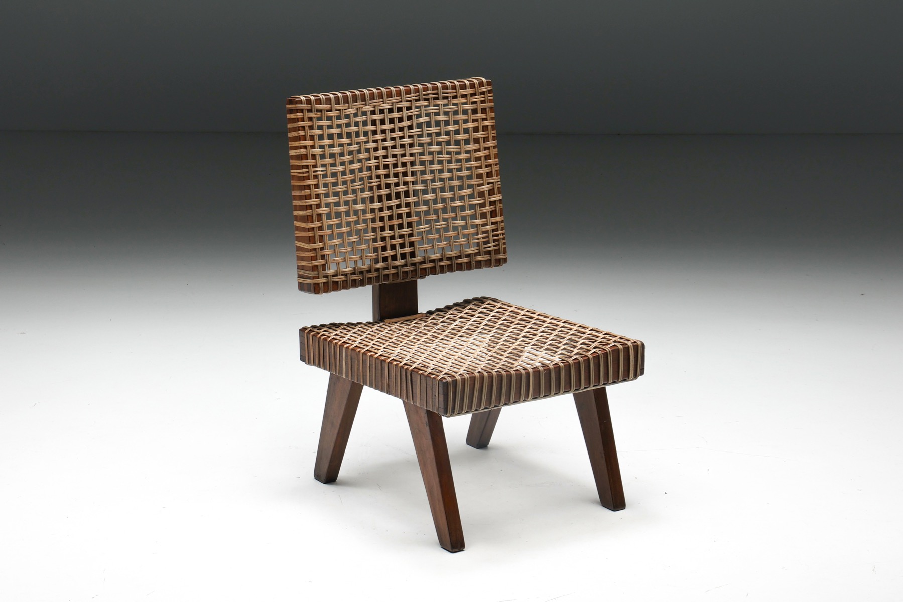 Mid century modern low easy chair by Pierre Jeanneret