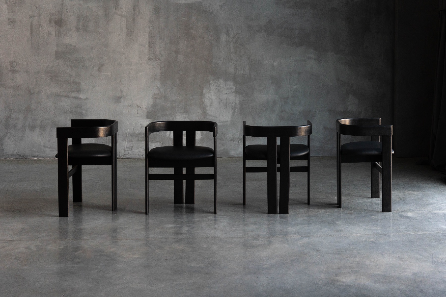 Mid century modern Pigreco chairs by Tobia Scarpa