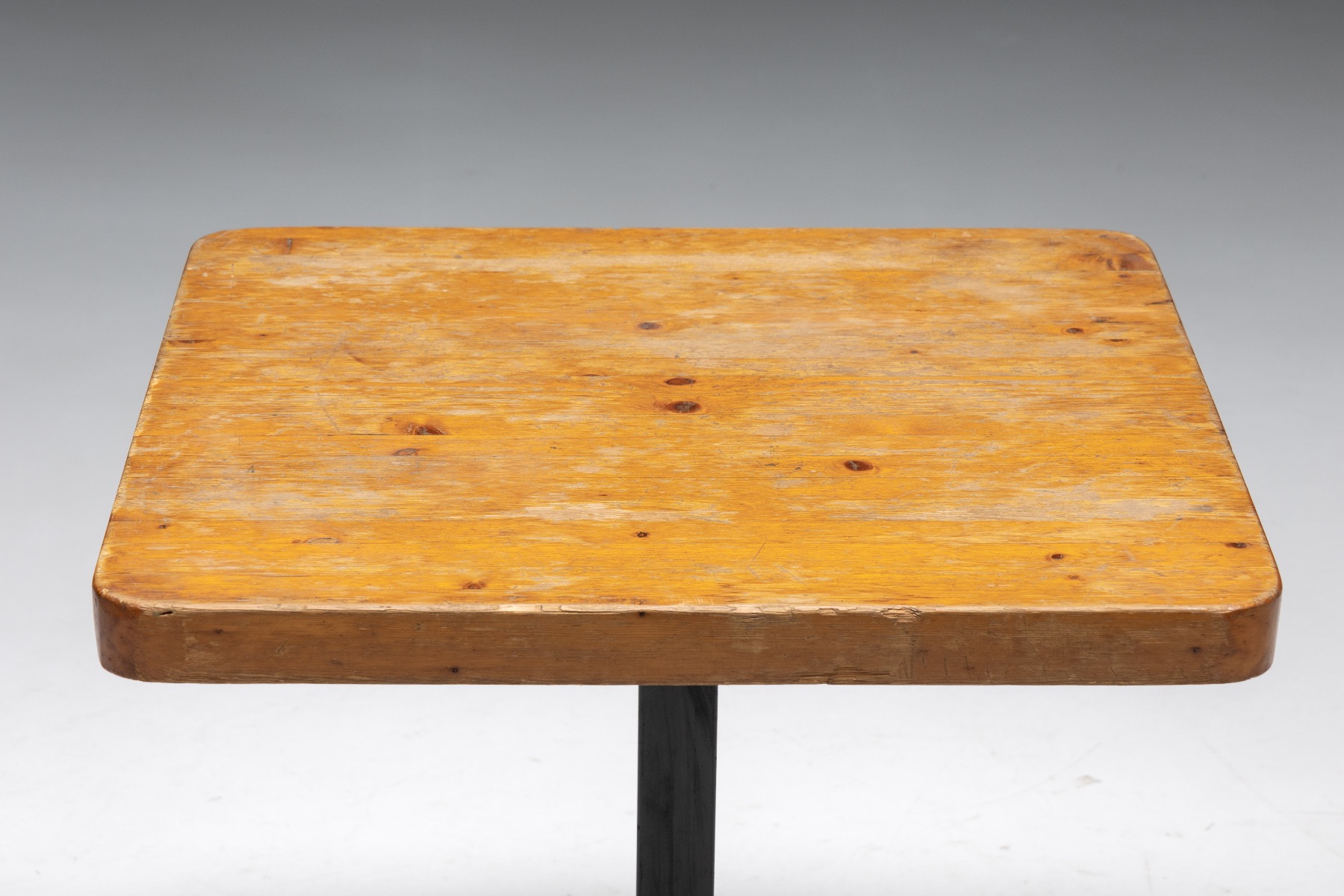 Mid century modern square table by Charlotte Perriand from the 1960s
