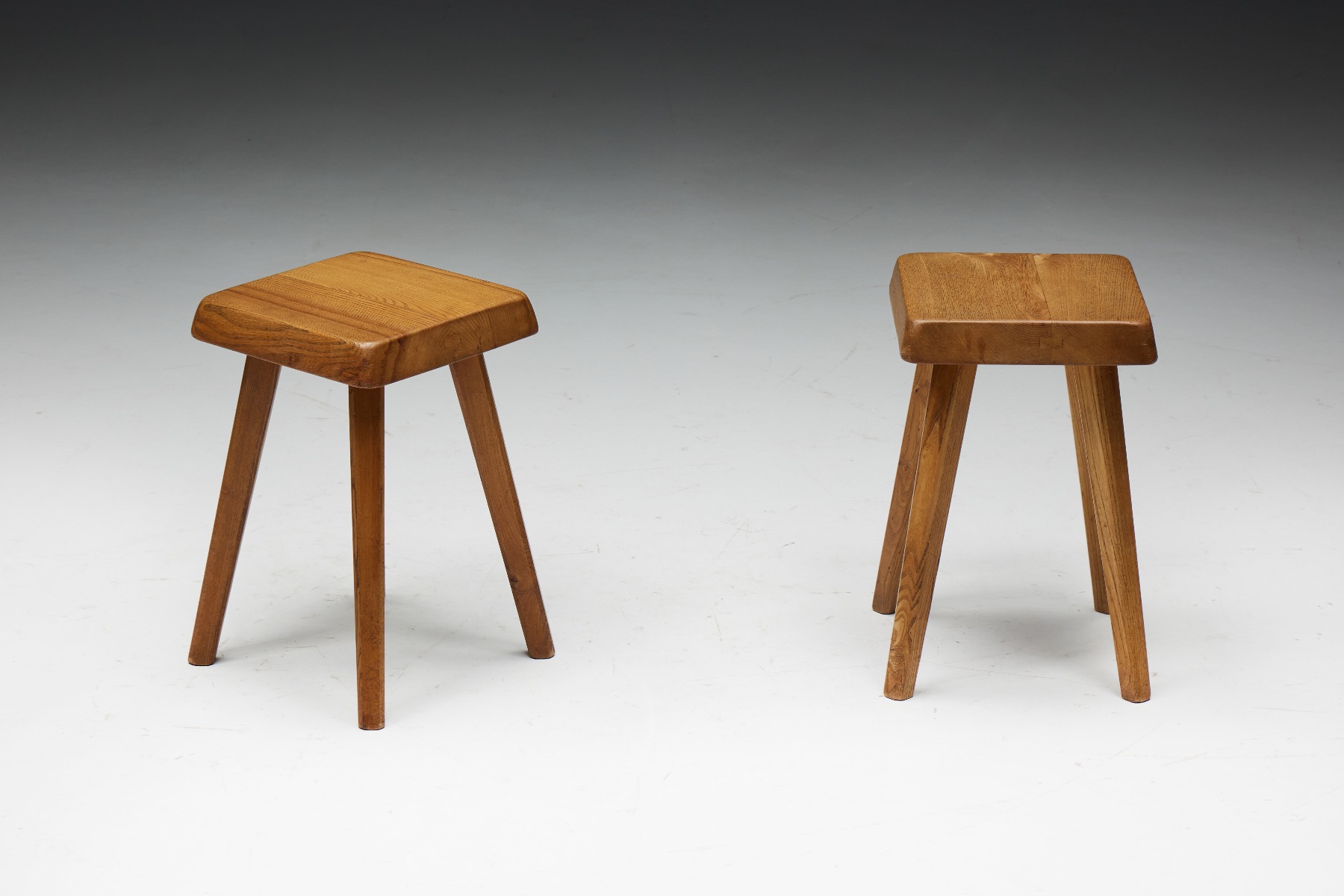Mid century S01 stools by Pierre Chapo