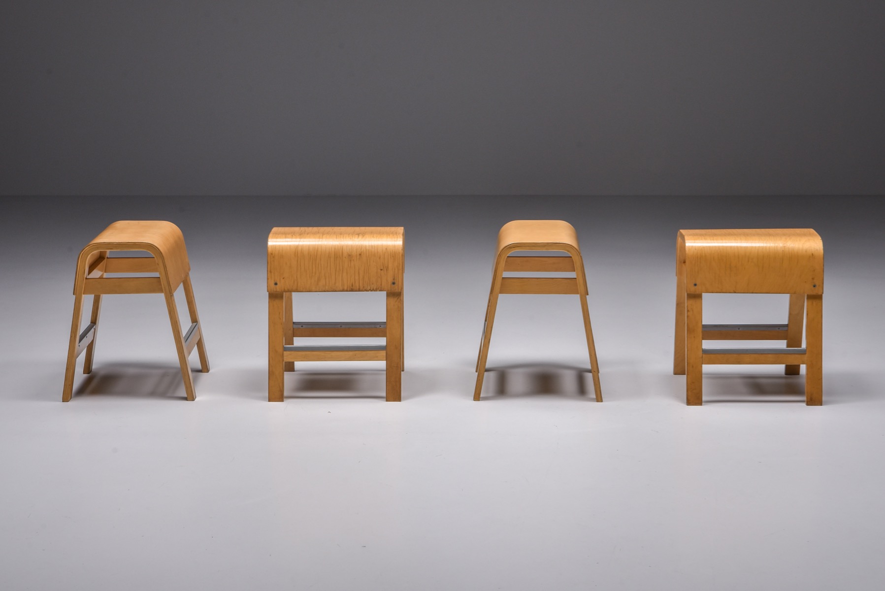 Mid century style IKEA stools set of six