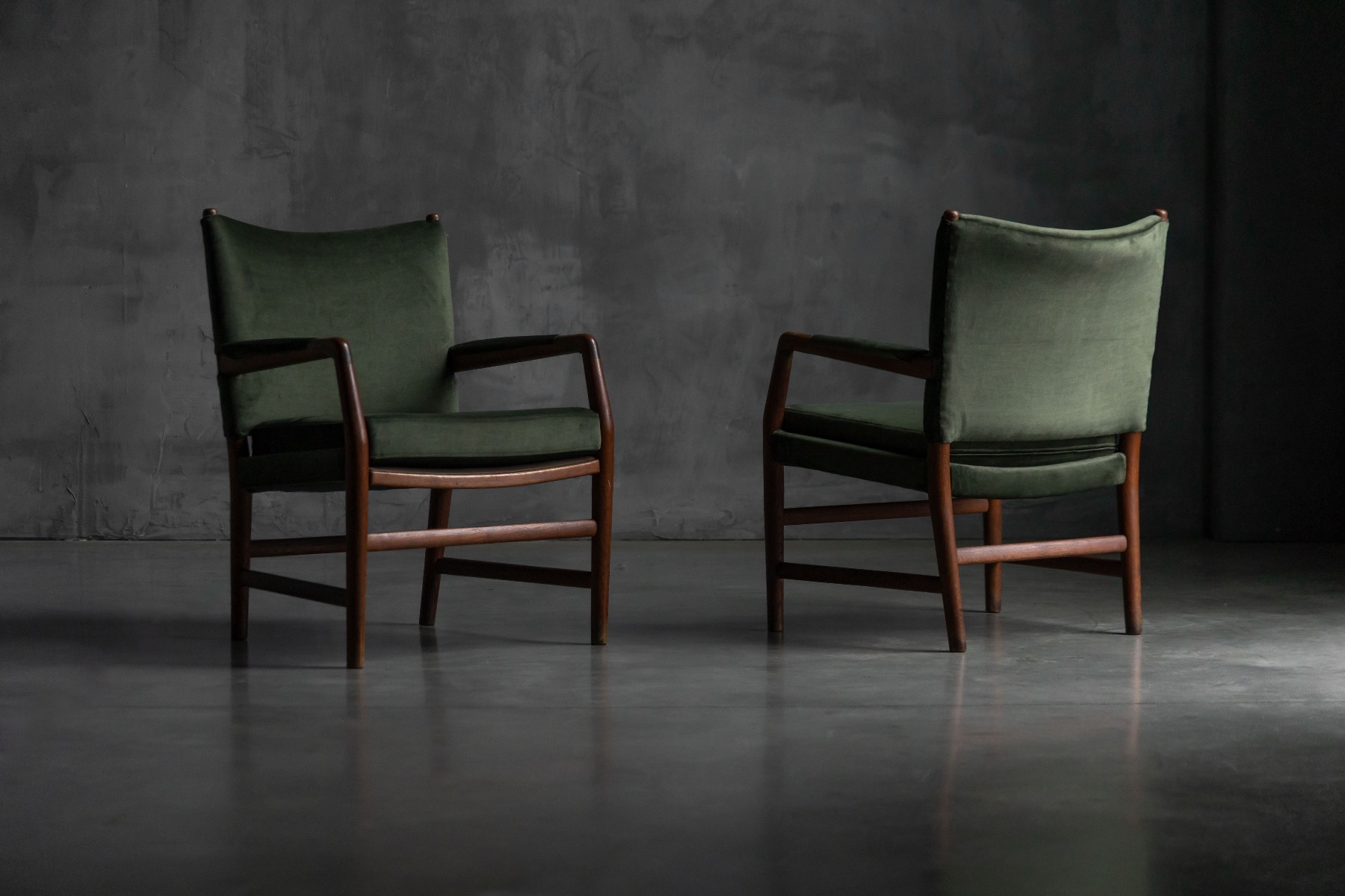 Mid century conference chairs by Hans J Wegner for city hall