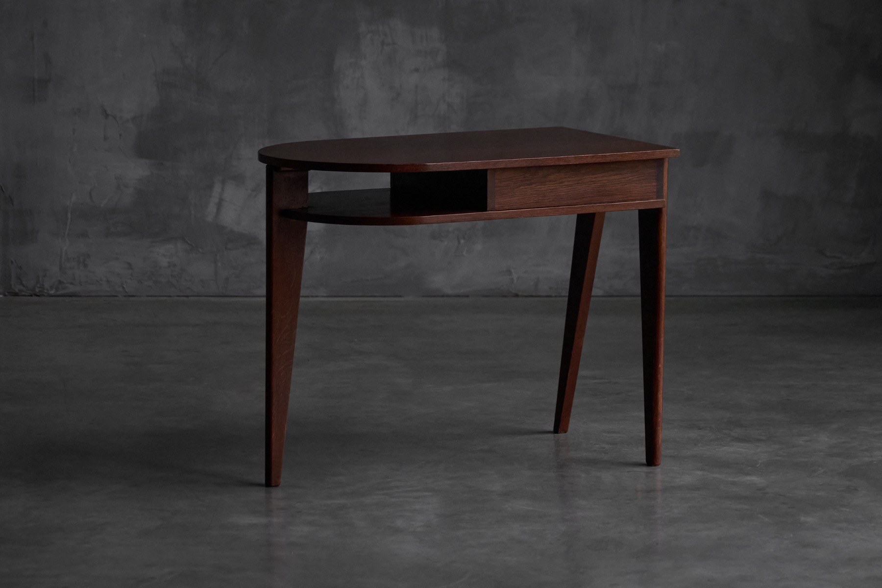 Elegant modernist tripod desk from France by Jacques Adnet