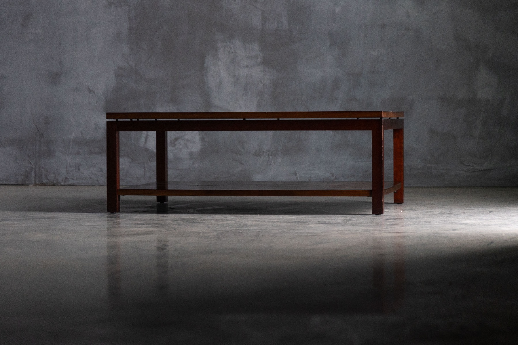 Sculptural bamboo center table from the 1980s