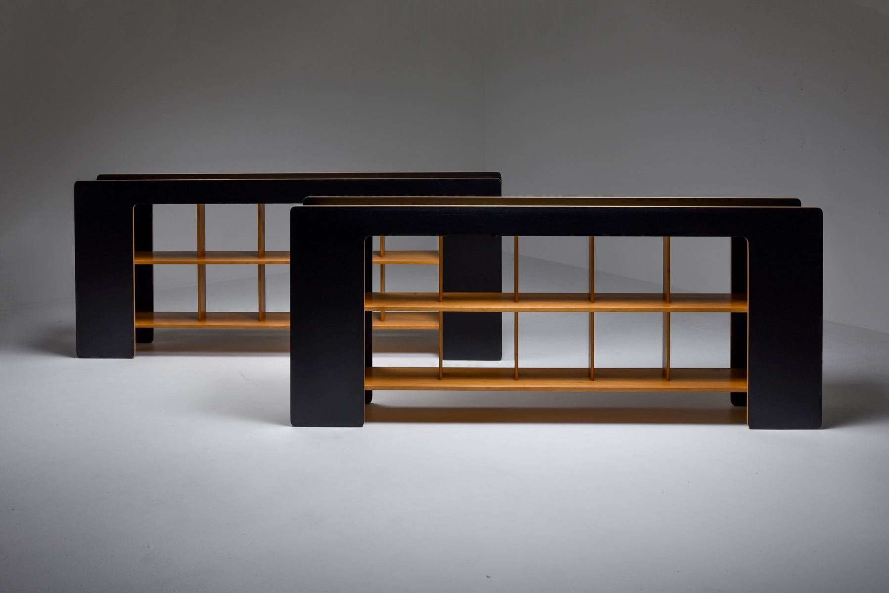 Postmodern shelving bookcase by Roberto Pamio and Renato Toso from the 1970s
