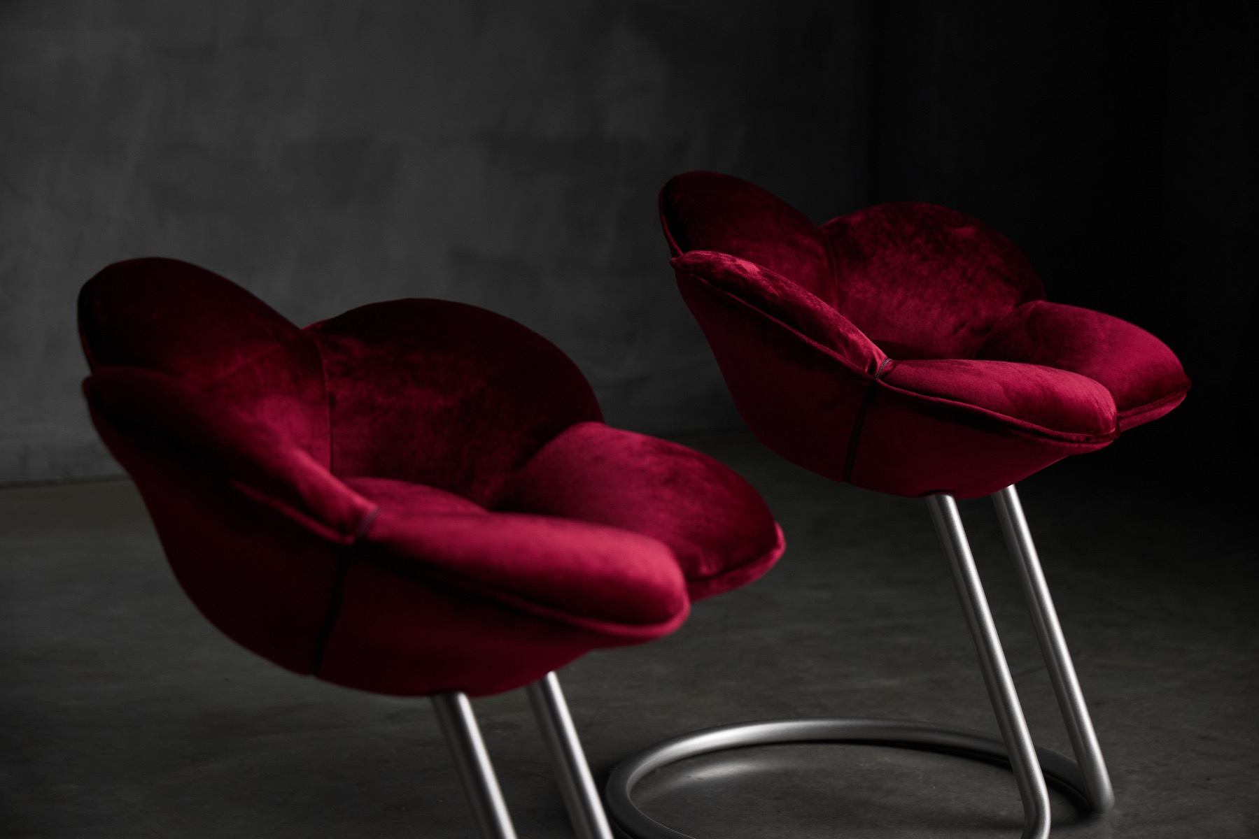 Edra Soshun stool with floral design concept