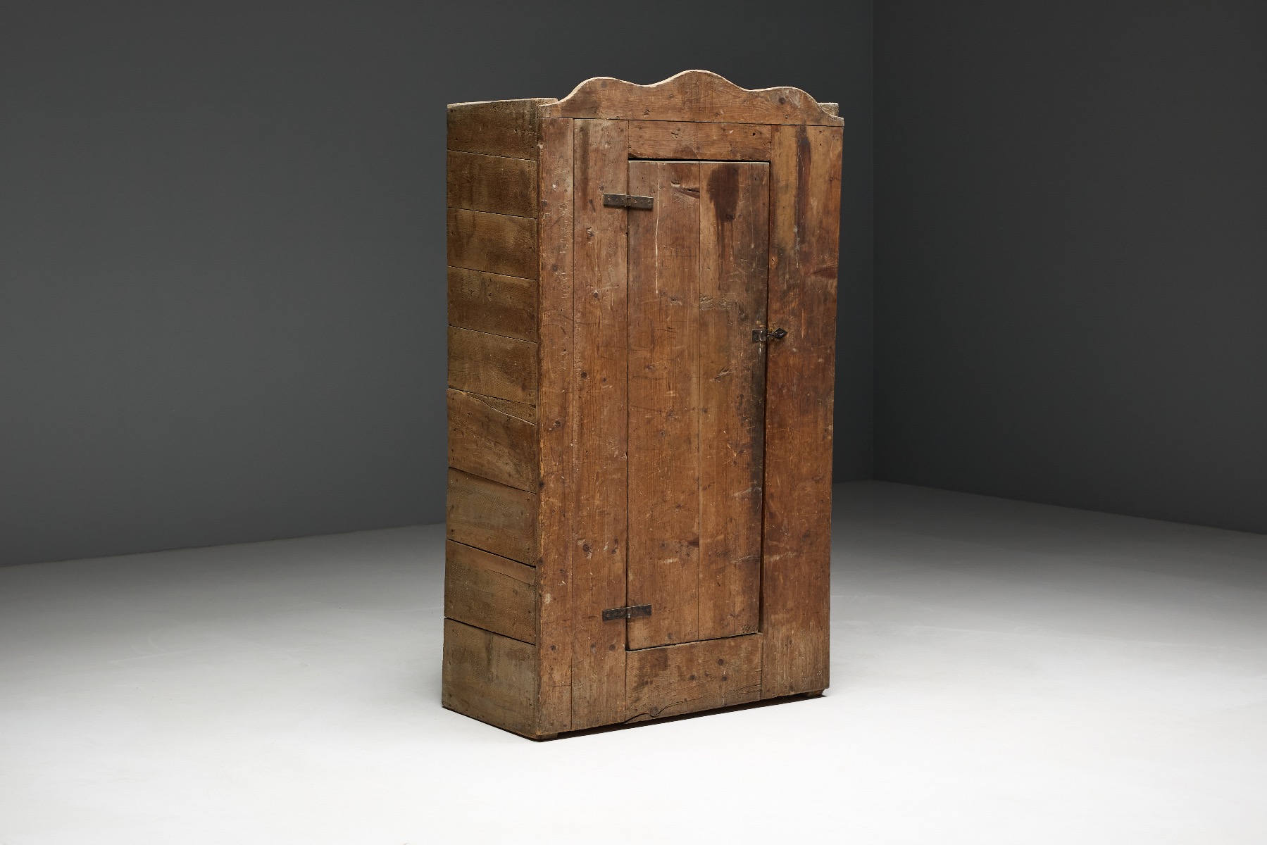 Primitive Alpine farmhouse cabinet 1800s