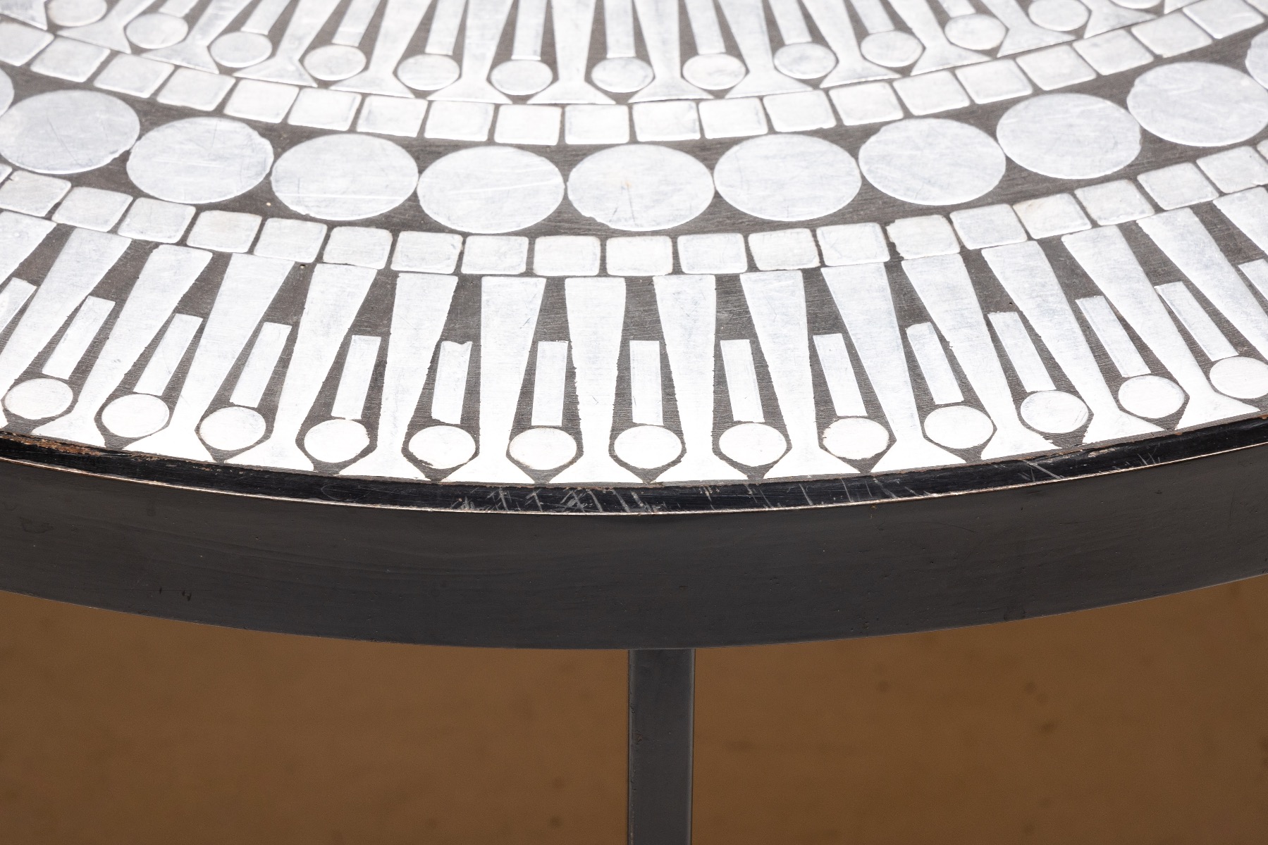 Retro mosaic coffee table in Raf Verjans style