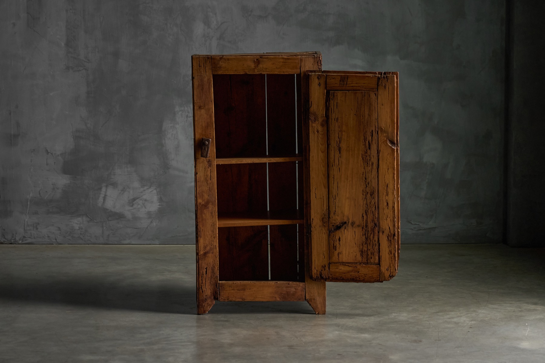 Rustic Alpine cupboard reflecting rural craftsmanship