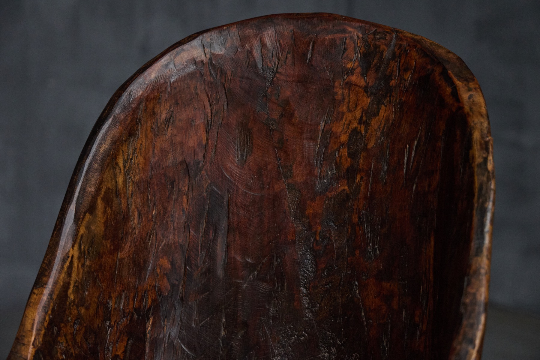 Rustic organic chair in wood from France 1930s