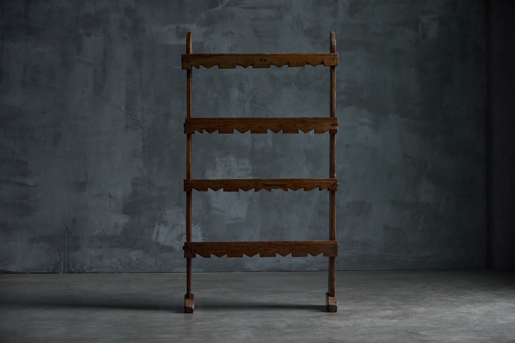 Solid wood primitive bookcase 19th century