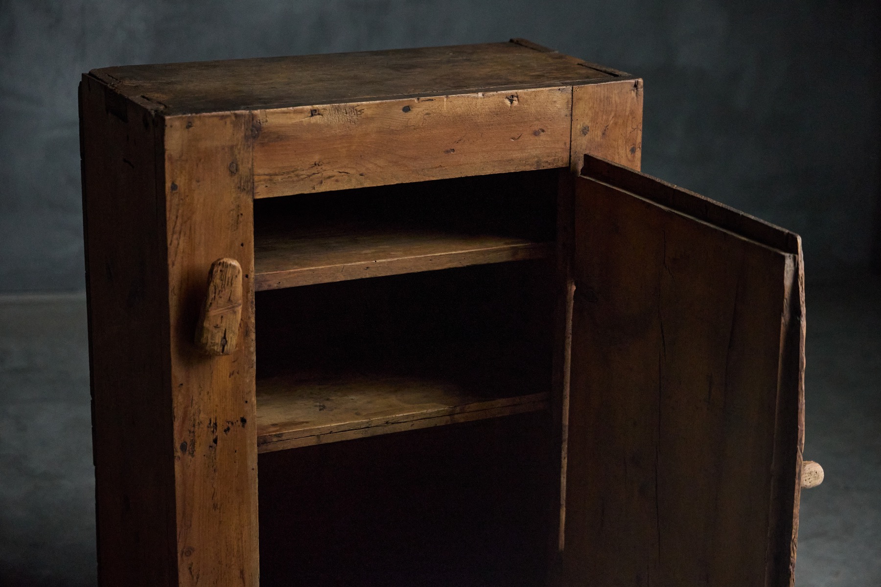 Primitive vernacular alpine cupboard early 1800s