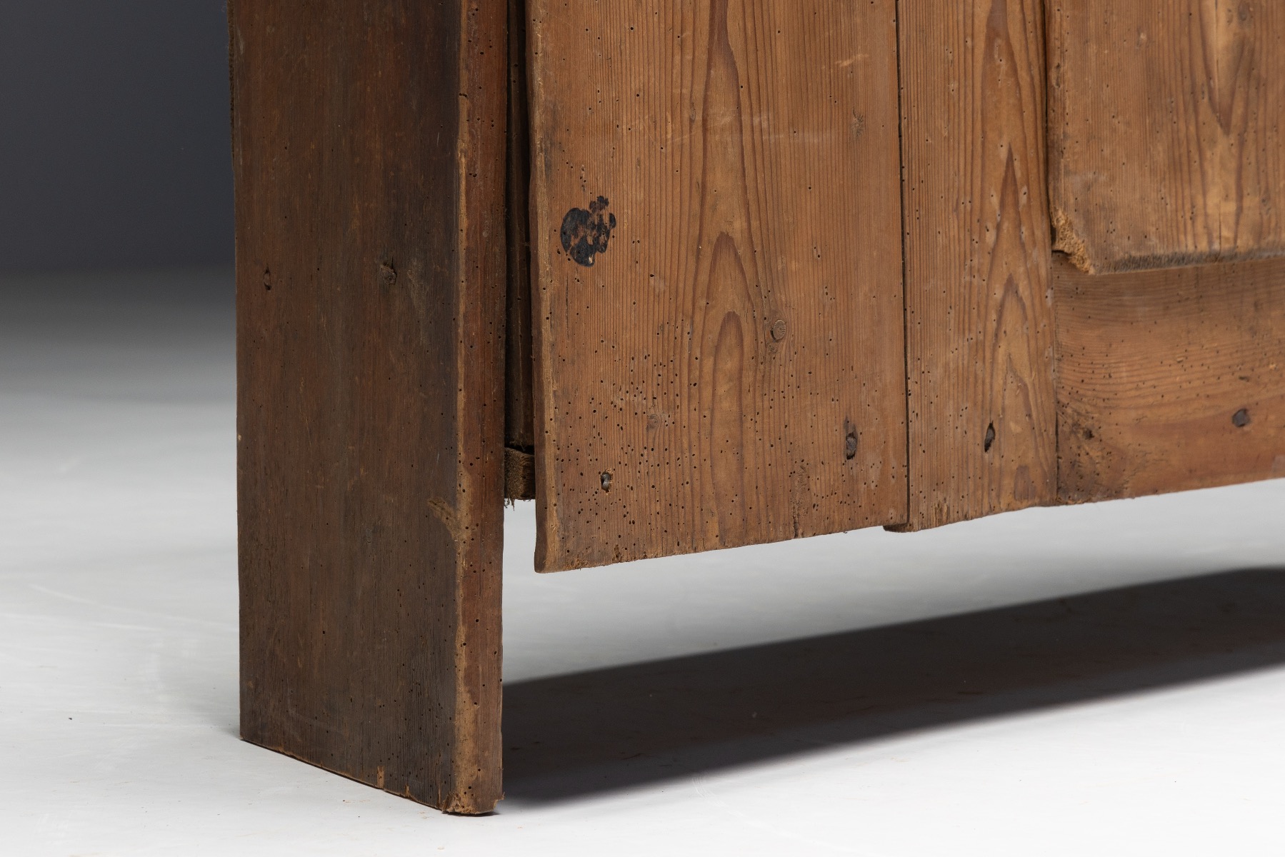 Vernacular alpine folk cabinet 19th century