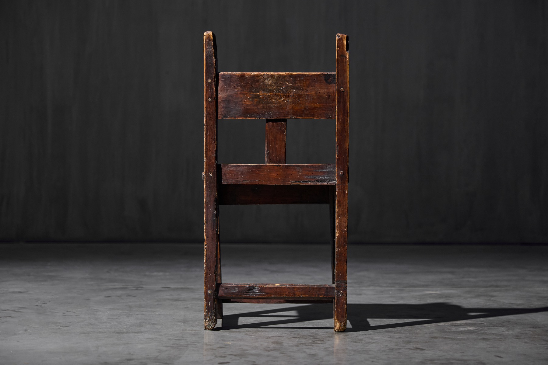 Vernacular wooden child’s chair with aged patina