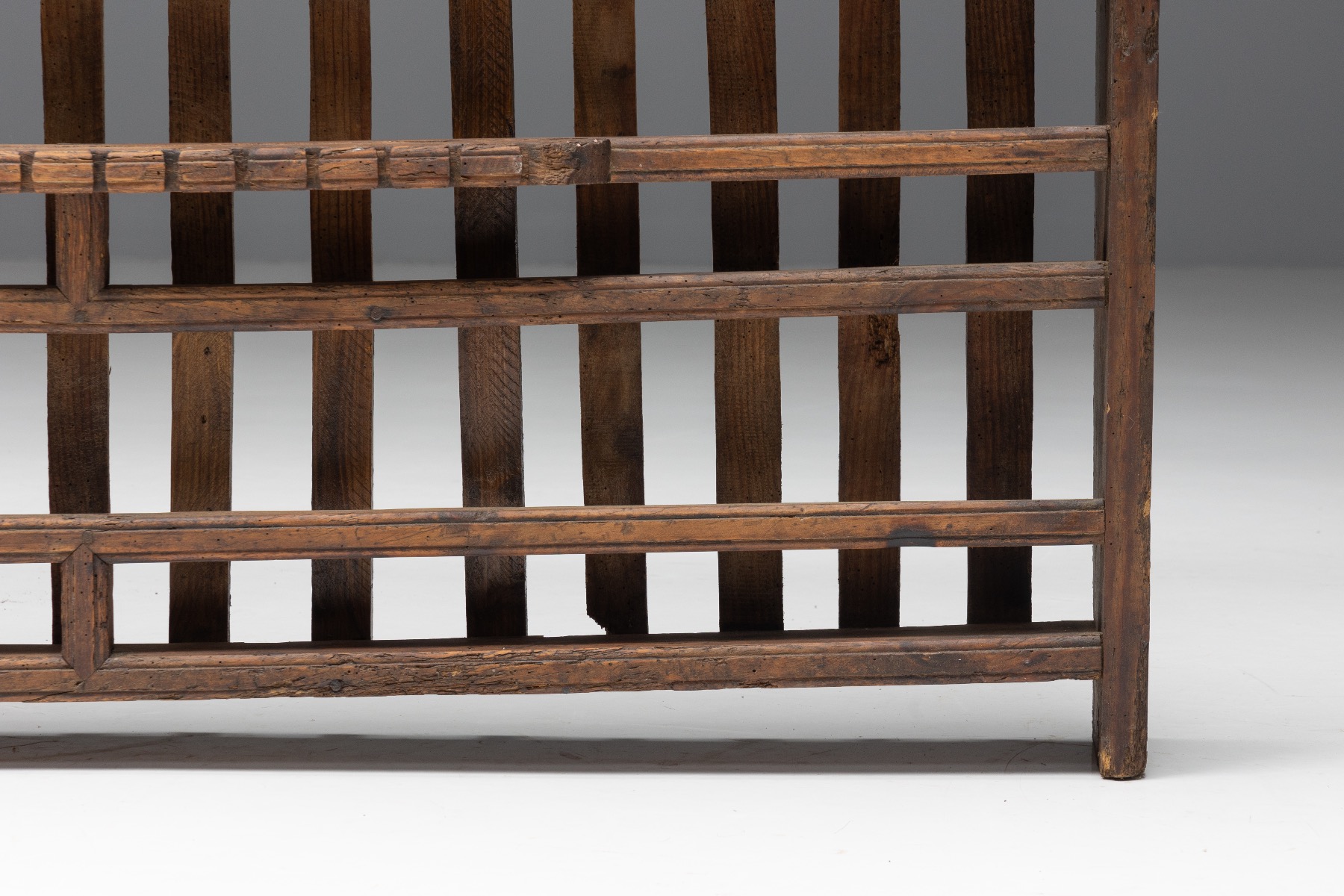 Vernacular rural shelving cabinet 19th century