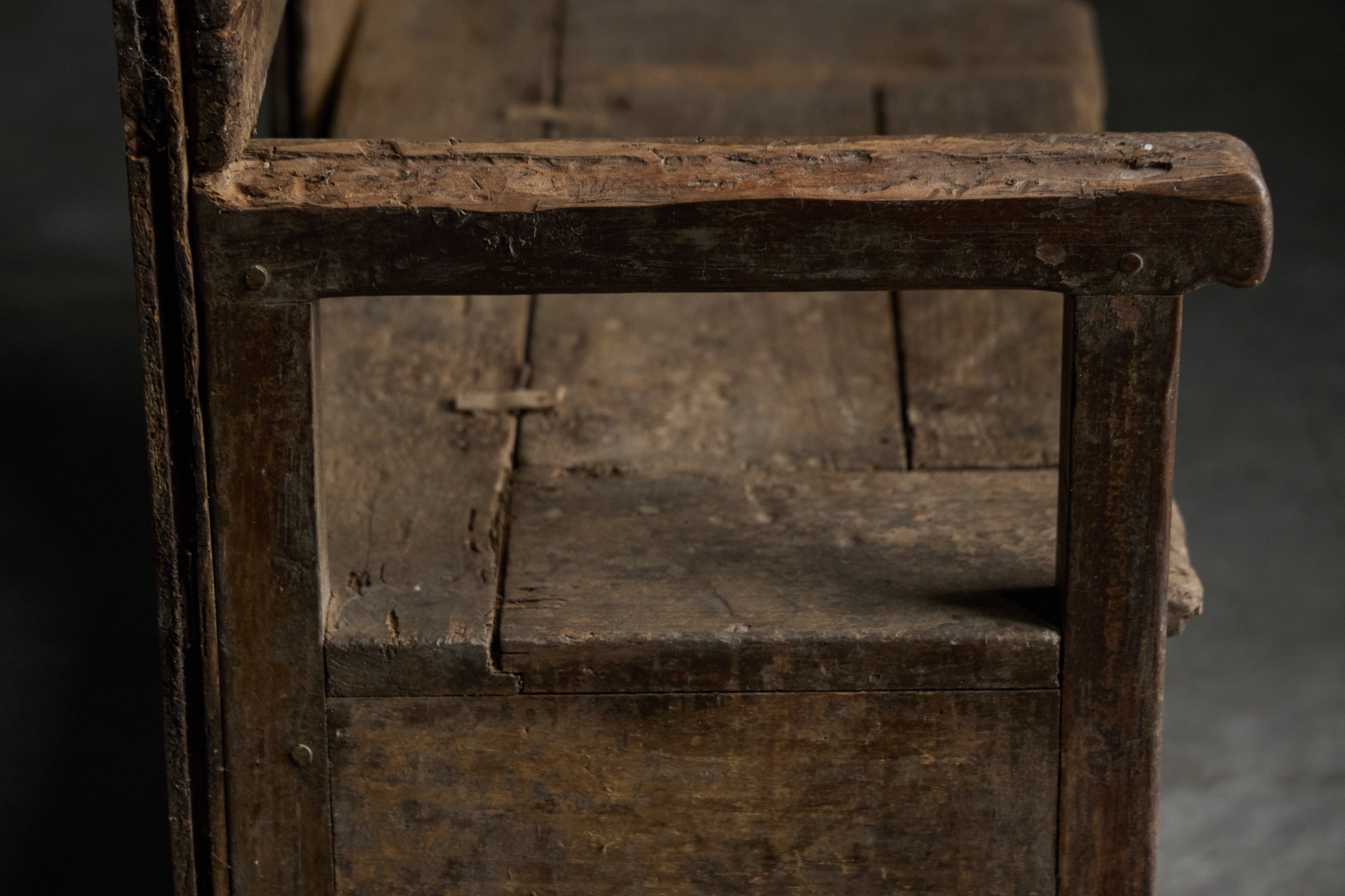 Handcrafted 19th century country bench