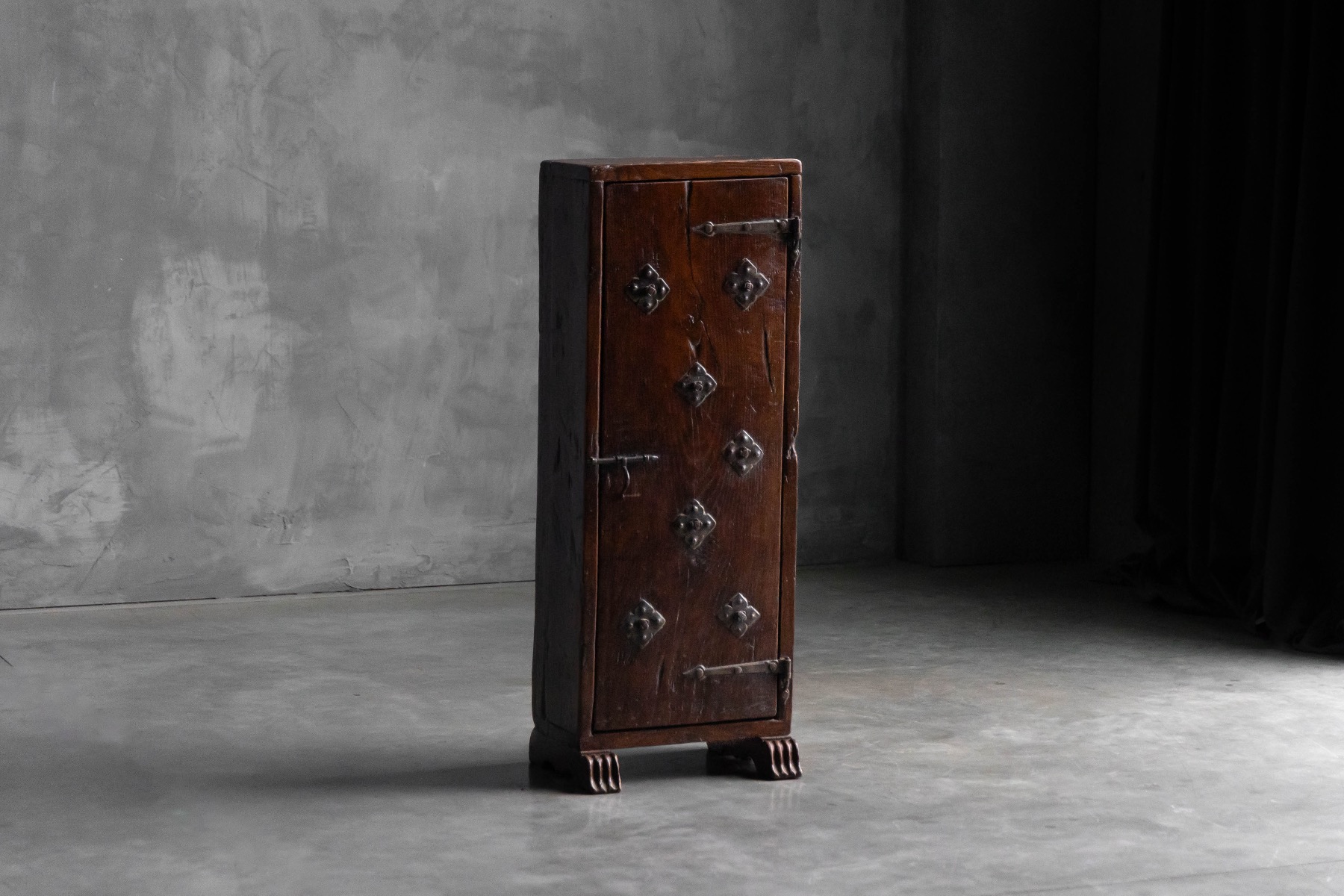 Vernacular rustic wabi sabi cabinet with simple construction
