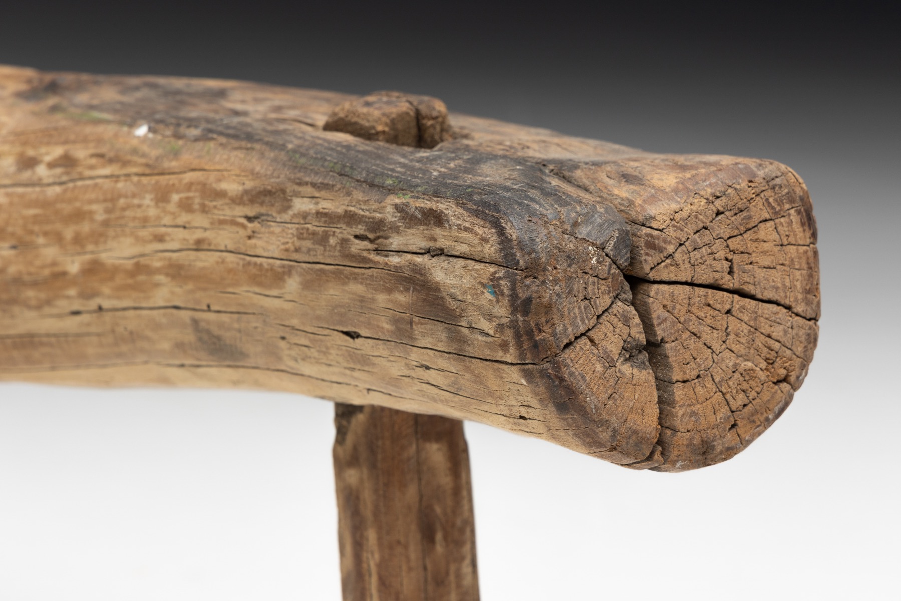 Vernacular wood tripod stool 18th century
