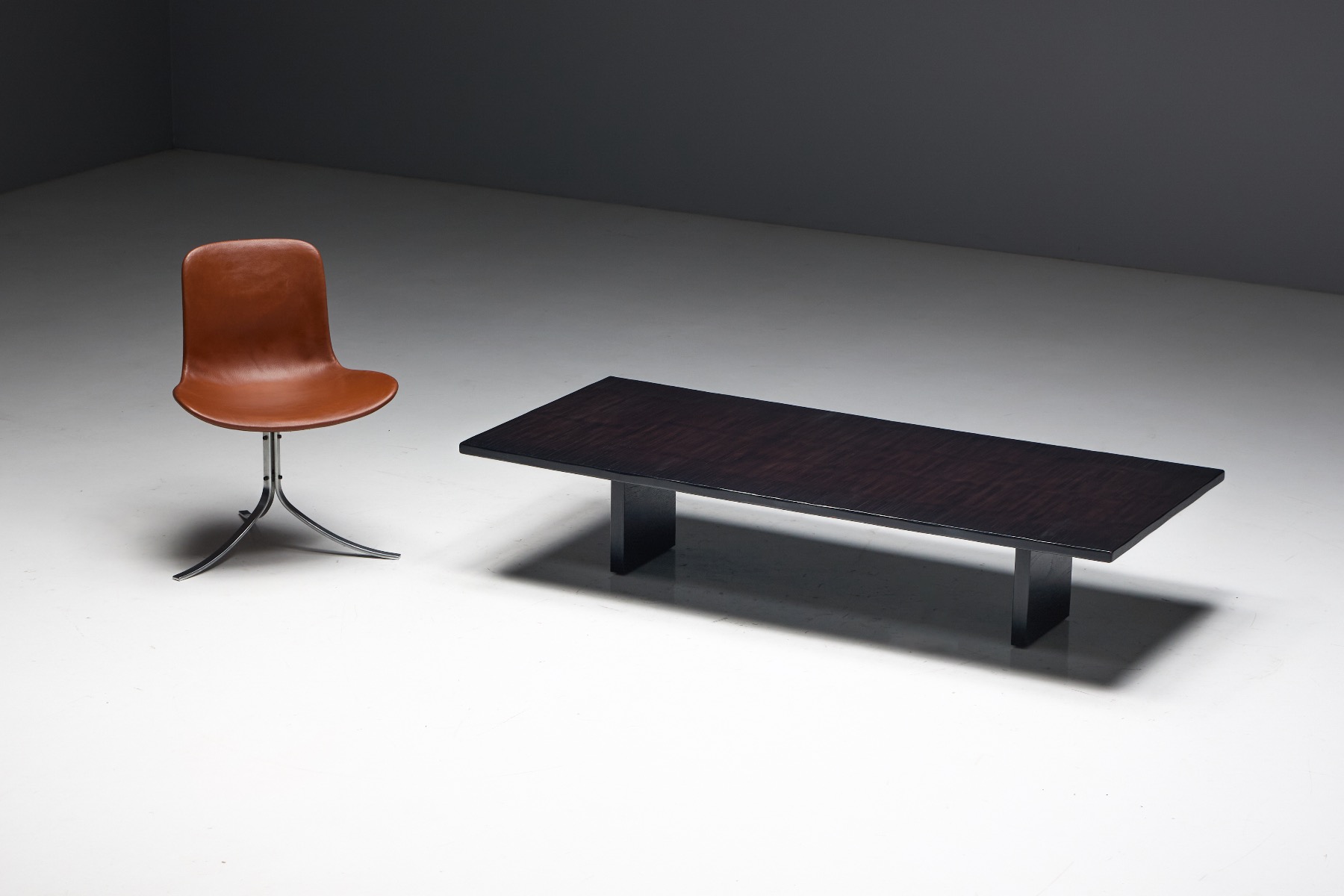 Vintage bamboo coffee table designed by Axel Vervoordt