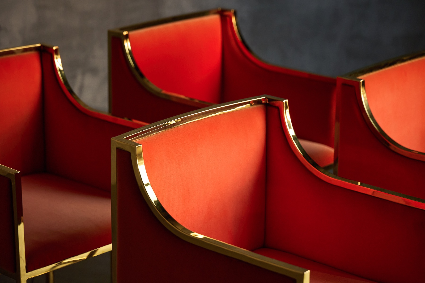 Vintage Maison Jansen dining seating from the 1980s
