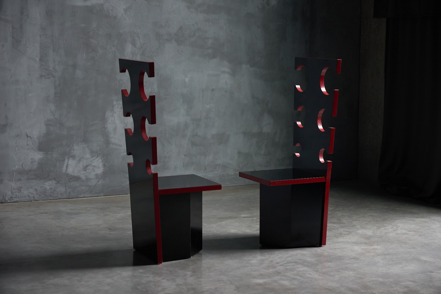 Collectible Max Papiri sculptural armchairs