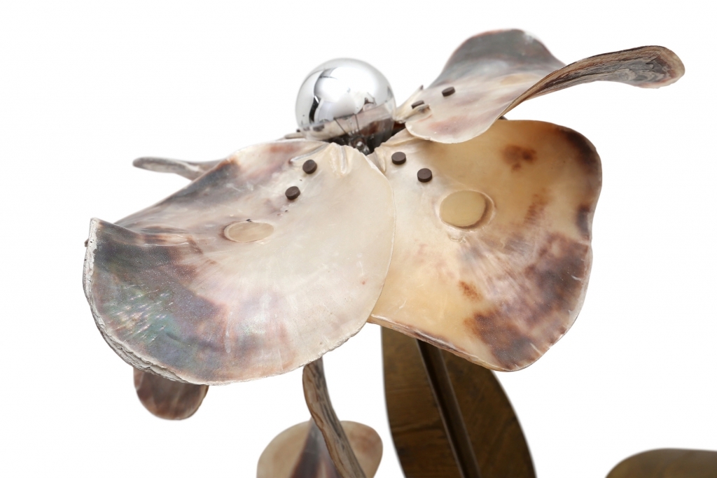 Bronze And Brass Floor Lamp, Willy Daro - 1970s