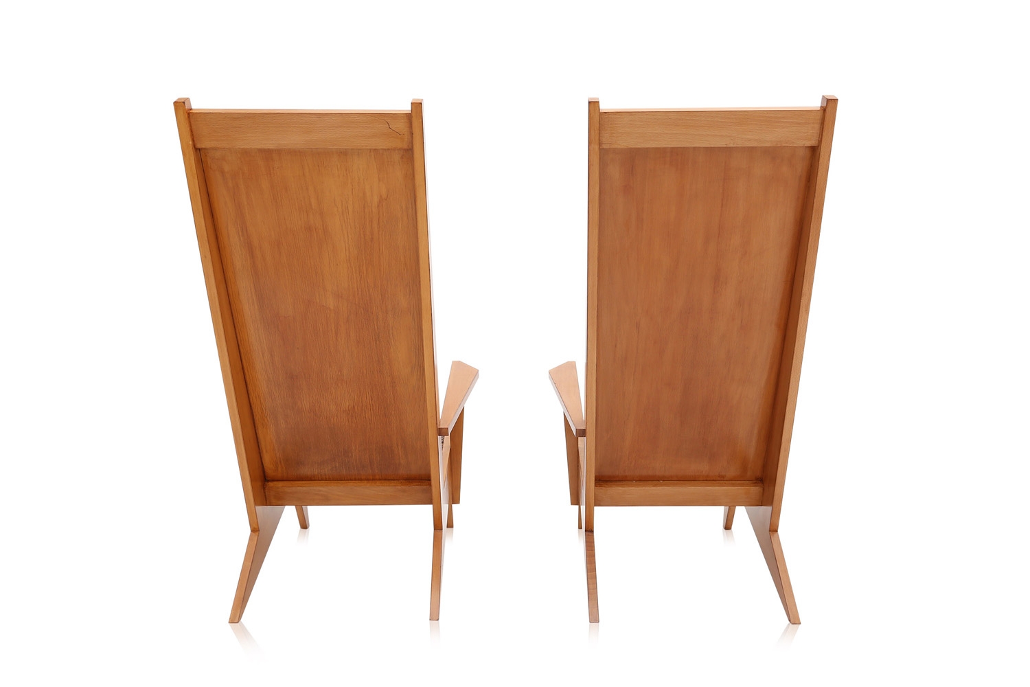 Beech Swimming Pool Lounge Chairs - 1970s