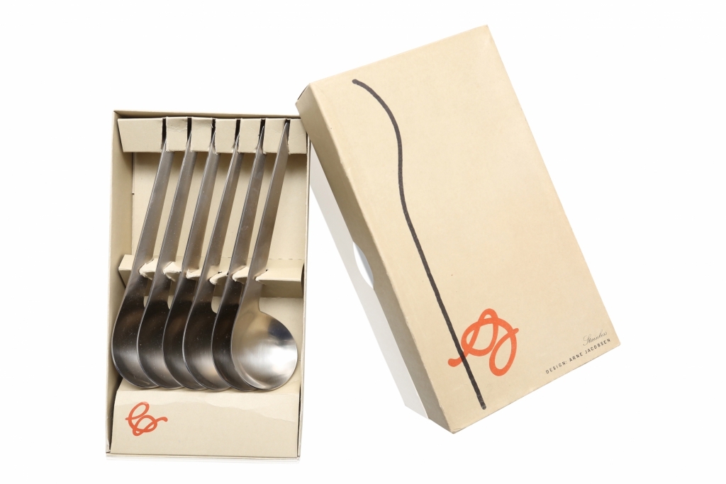 Rare Arne Jacobsen Cutlery For Georg Jensen - 1957 