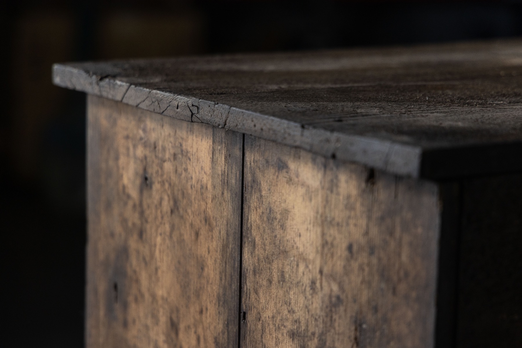 Authentic early 19th century rural storage cabinet