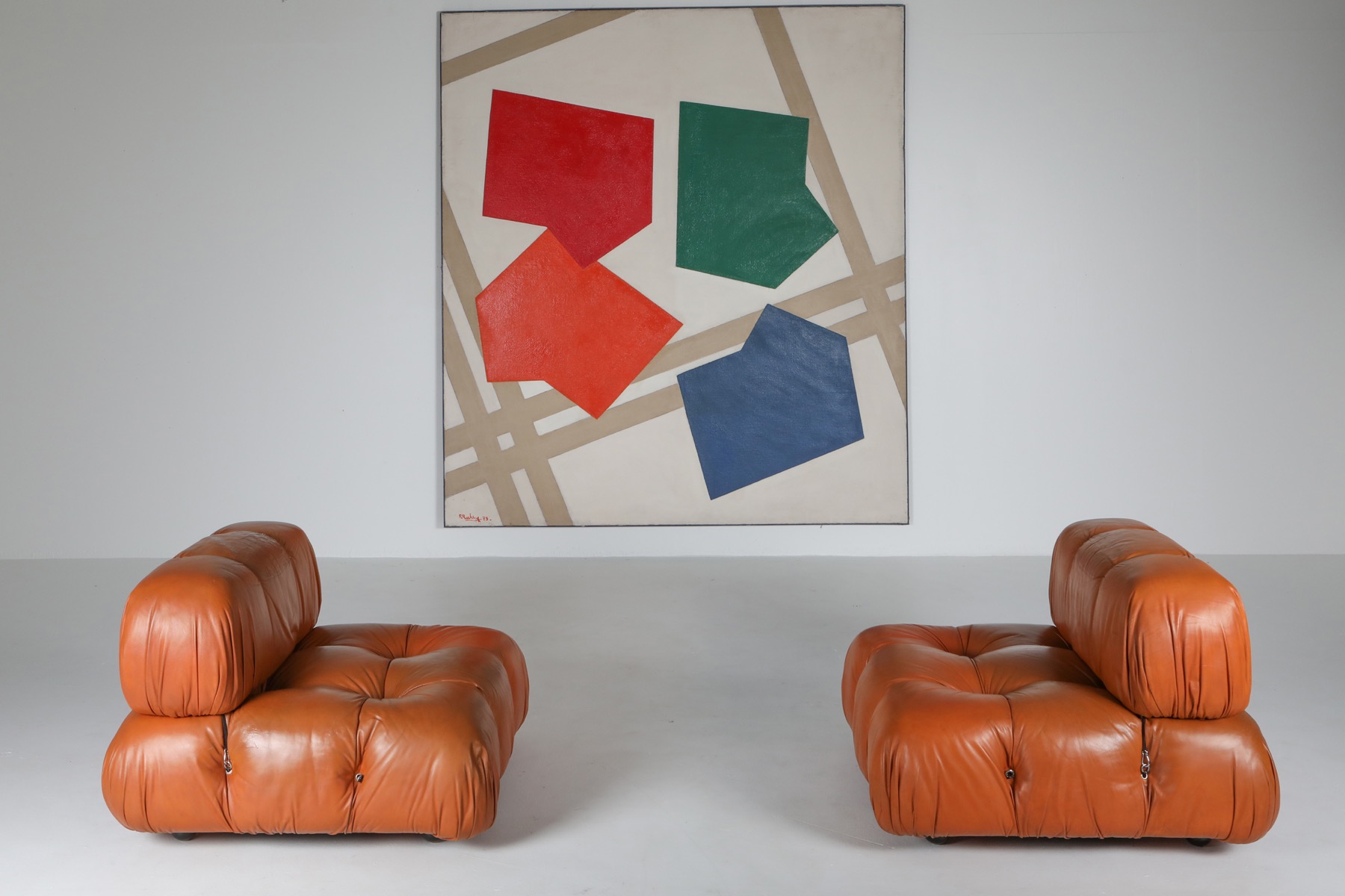Artist Rene Roche abstract canvas painting