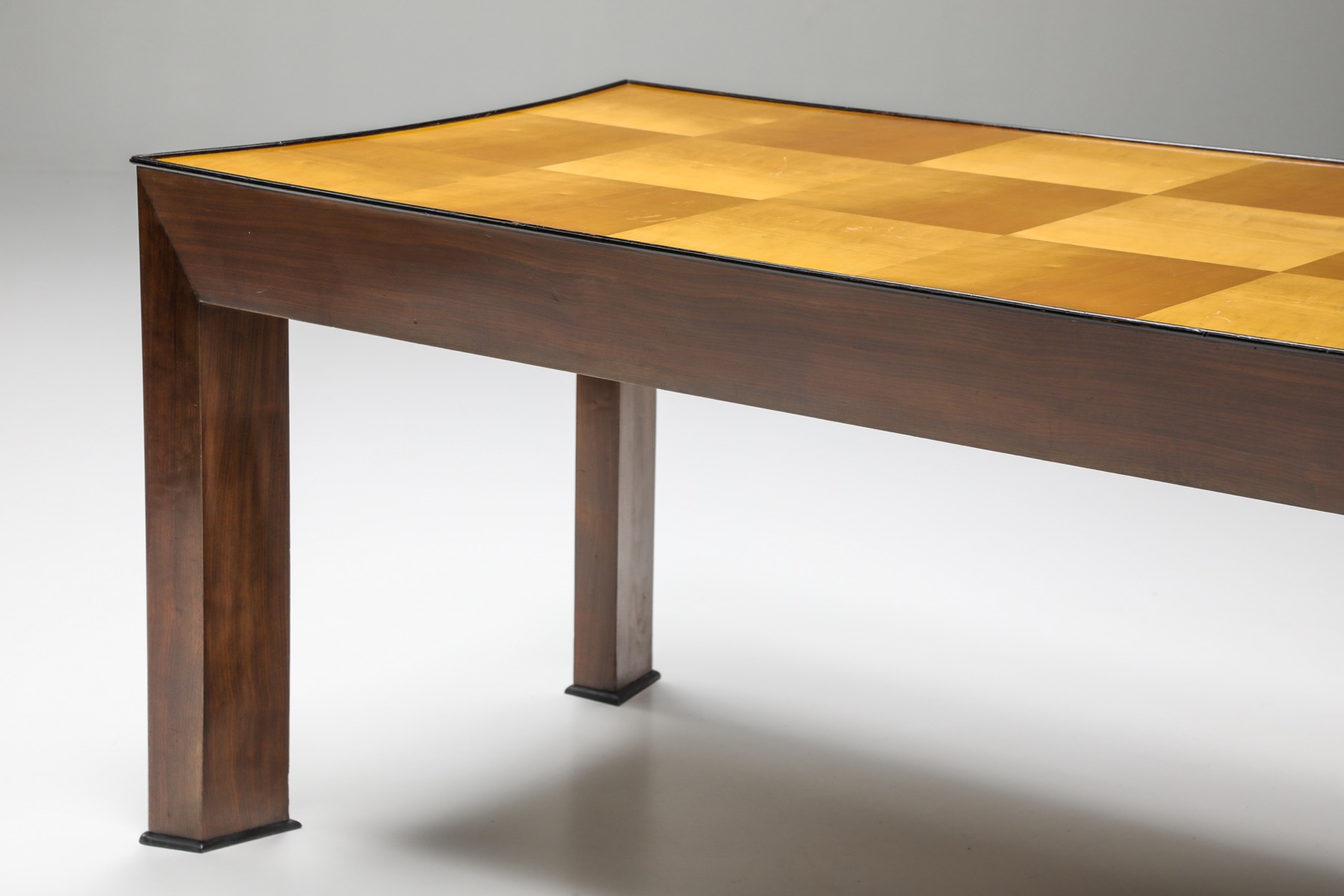 Collectible art deco concave dining table from the 1970s