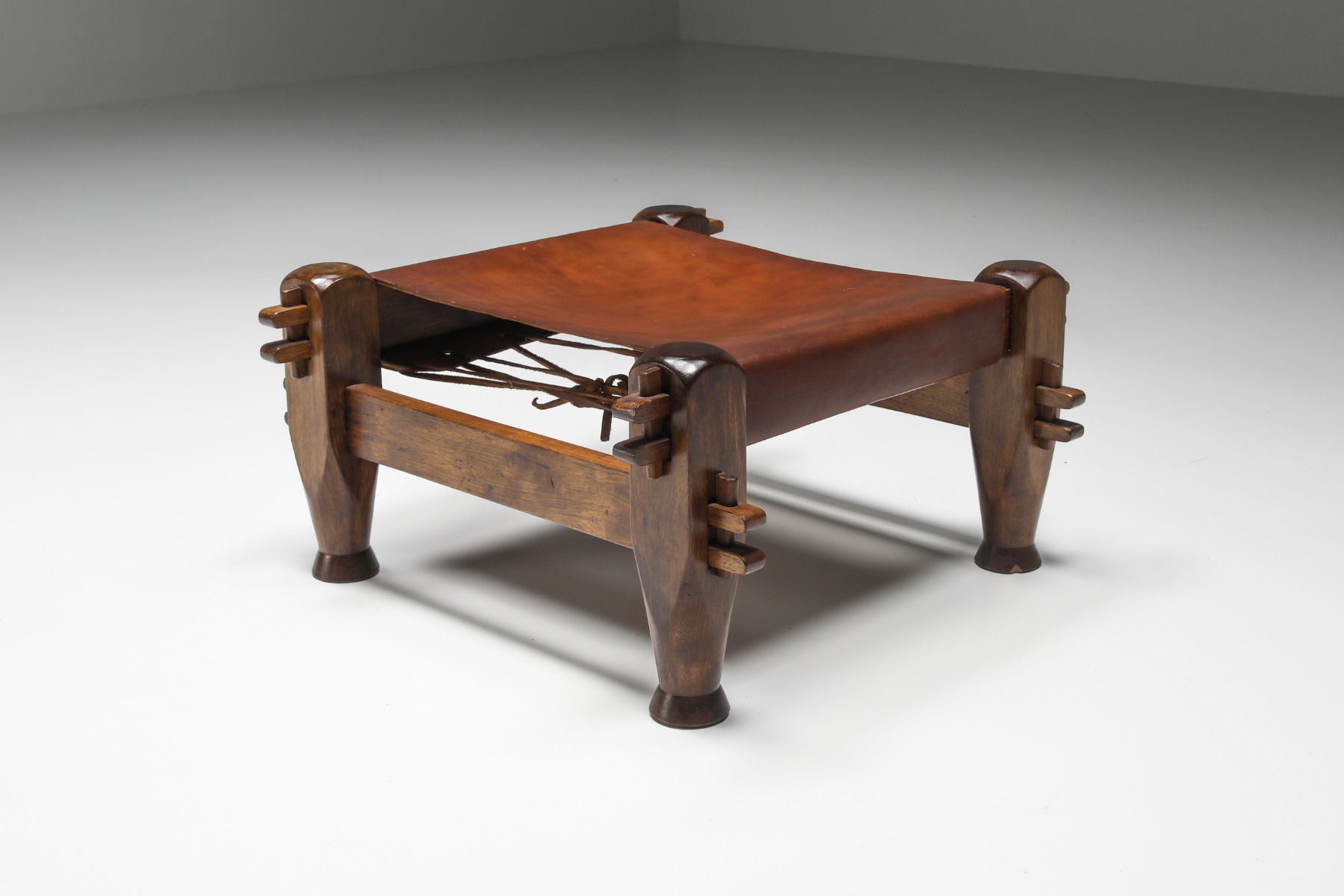 Collectible Brazilian brutalist stools from the 1960s