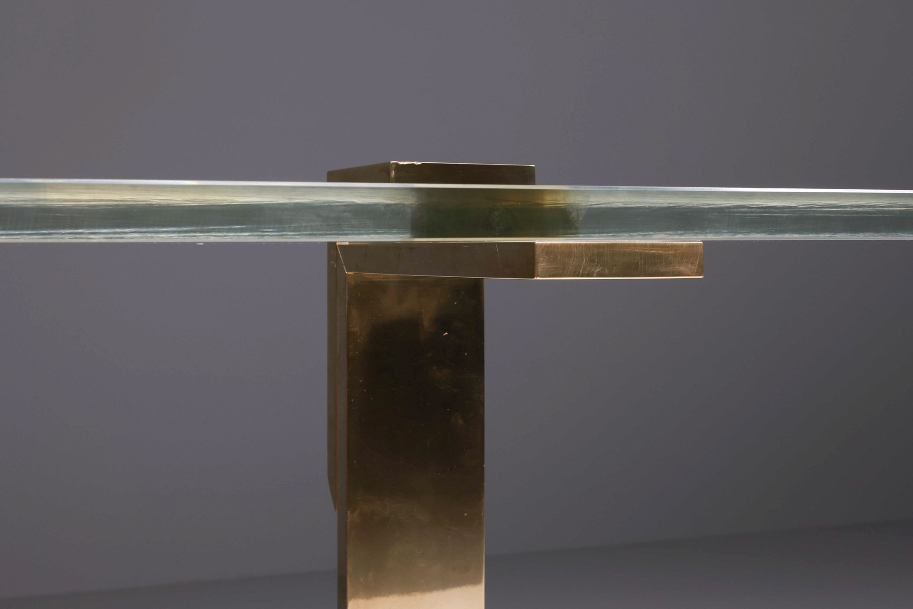 Collectible Hollywood Regency side table in brass