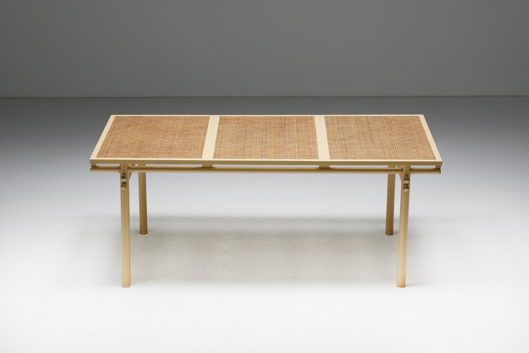 Designer dining set by Hugonet from the 1970s