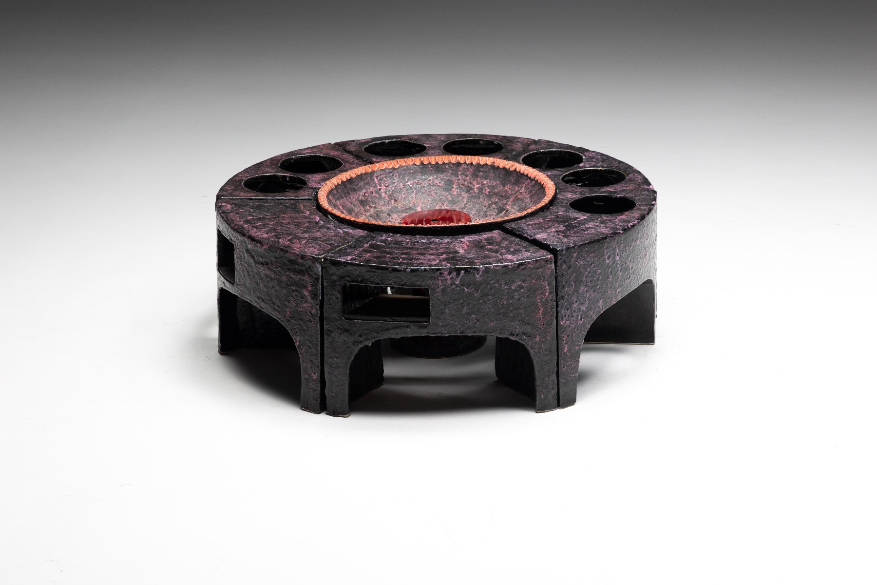 Glazed ceramic stools Vallauris