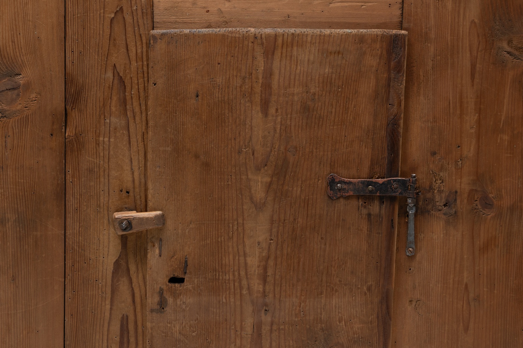 Handcrafted alpine country cupboard 19th century