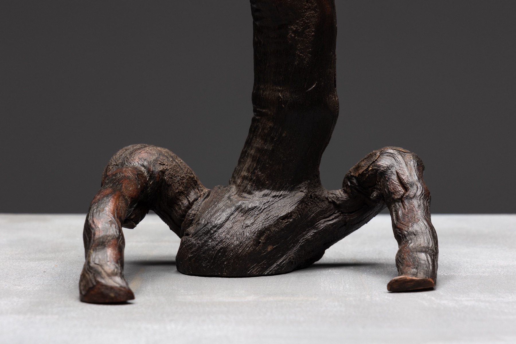 Handcrafted folk art sculpture 1950s