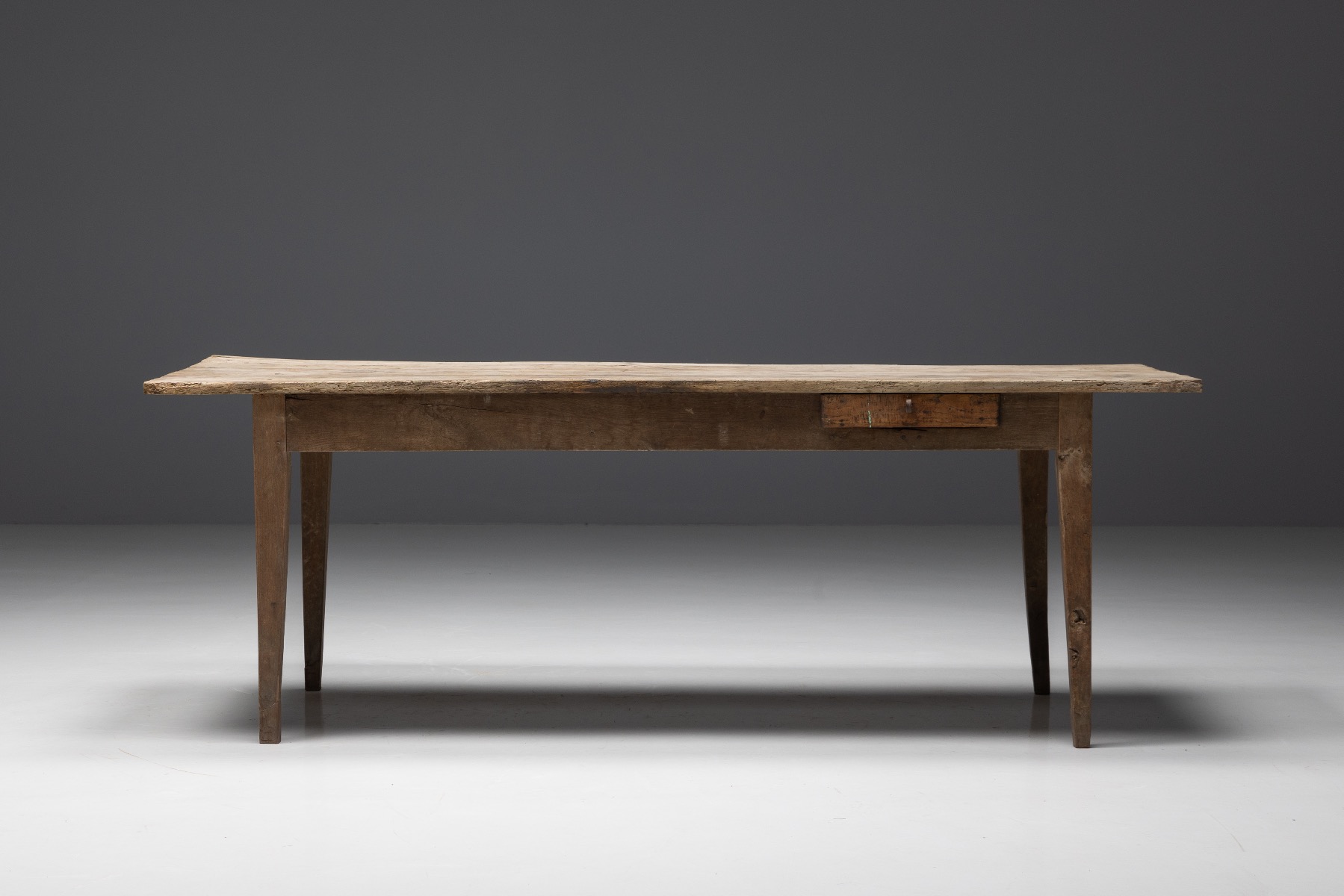 Handcrafted folk farmhouse table 19th century