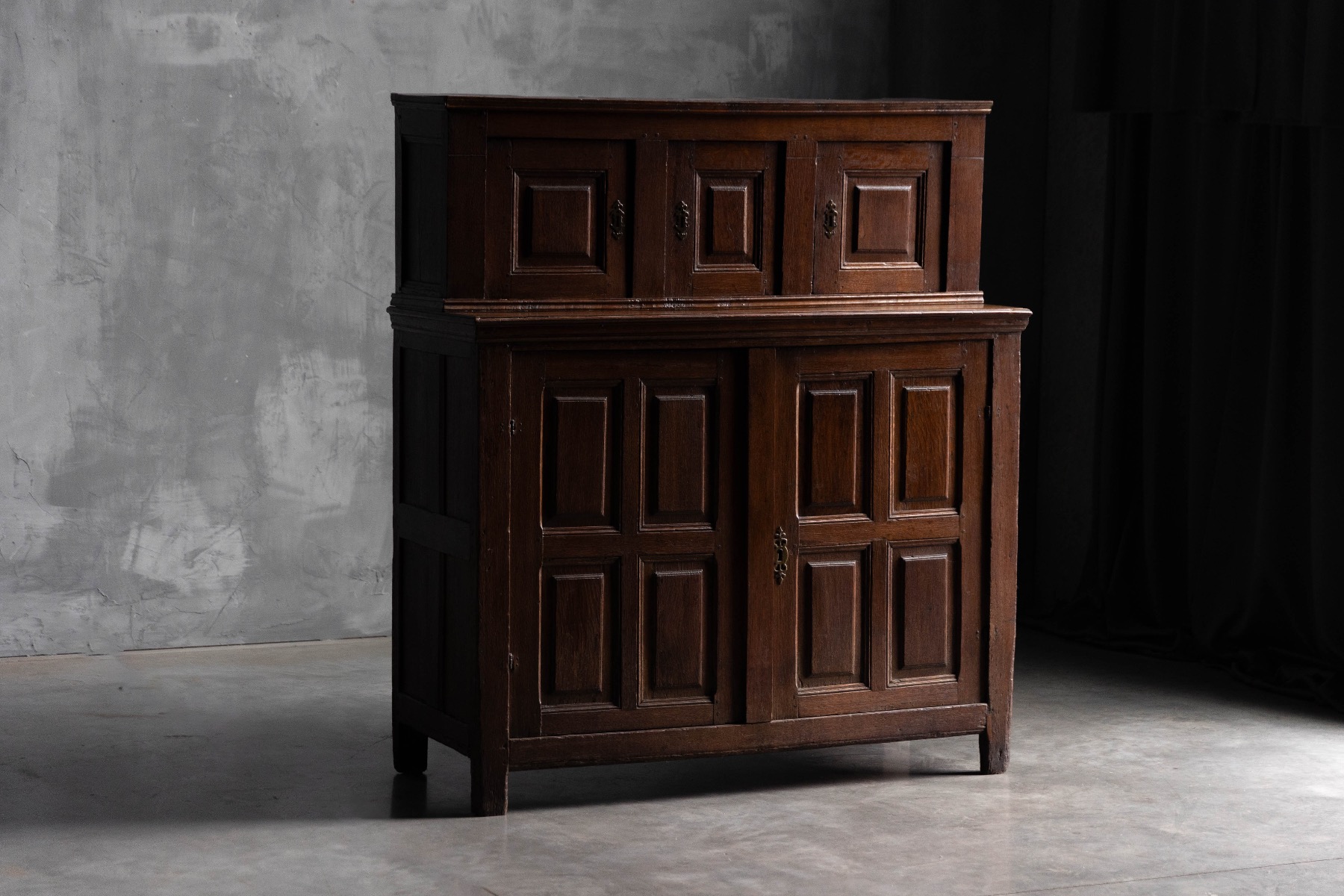 Handcrafted oak cabinet from the 18th century