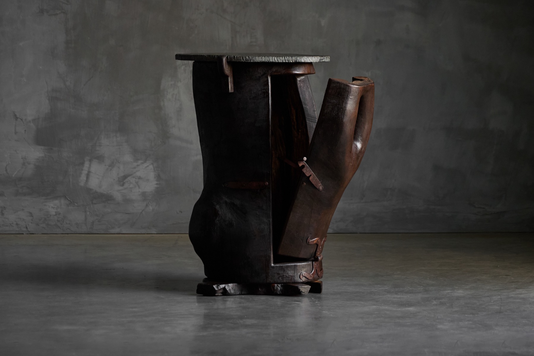 Handcrafted vernacular side table from the 1800s